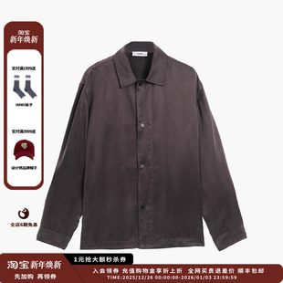 25AW咖色铜氨丝衬衣JULY 设计师品牌ETHOR 现货