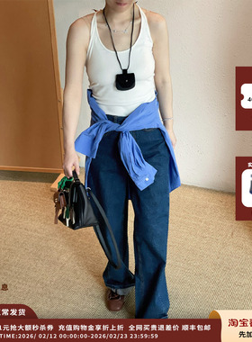 【现货】设计师品牌LOW CLASSIC LC 25SS宽腿牛仔裤JULY