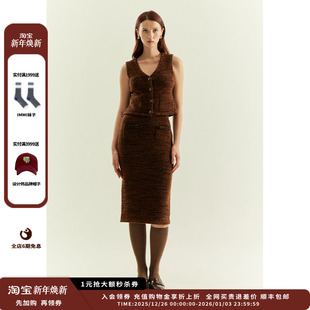 Collection 设计师品牌Crush 25AW花呢圈圈半裙JULY 现货