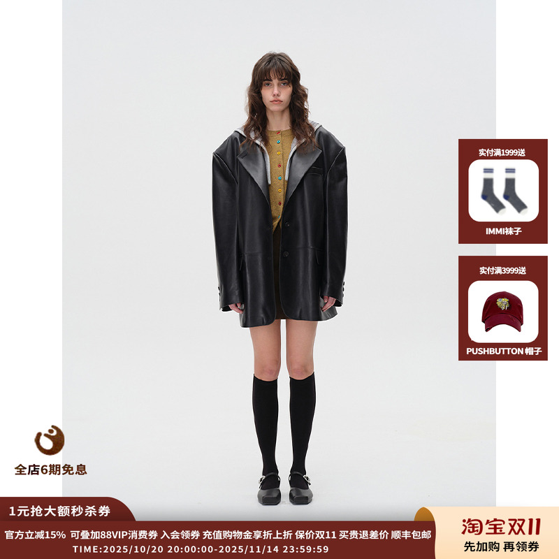 【现货】设计师品牌ASYUS 25PF 戴帽皮西装JULY - 封面