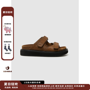 25SS JULY 設(shè)計(jì)師品牌SHORT SENTENCE 綁帶拖鞋 新品 Pepper
