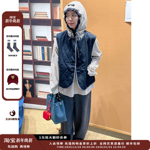 25AW绗缝包边箱型马甲JULY 设计师品牌YOEYYOU 新品