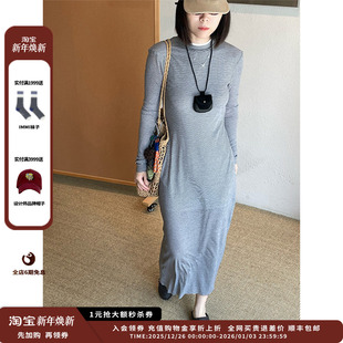 25PF条纹双层长袖 设计师品牌IMMI 连衣裙MWEFWJDS0315B 现货