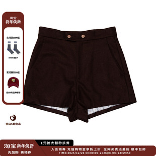 现货 26PS 设计师品牌 Piece Fluffy纽扣短裤 Puzzle