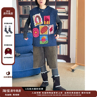 GARCON 设计师品牌GARCON 25AW提花连帽毛衣背心JULY 现货