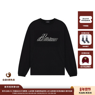 【新品】设计师品牌WE11DONE 25SS莱茵石标志长袖T恤 JULY