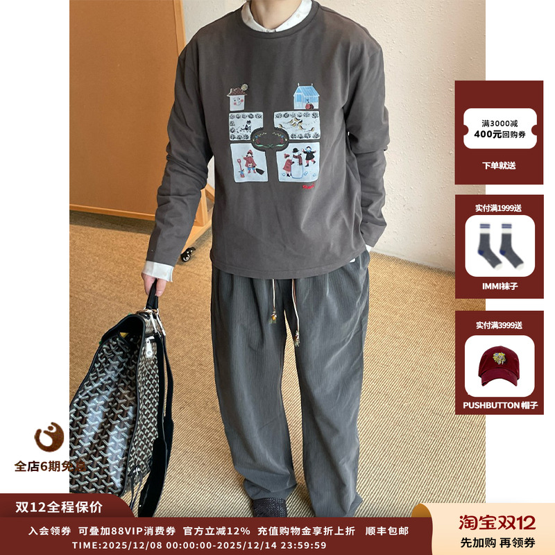 【现货】设计师品牌shao xii 25AW雪地花园印花长袖JULY