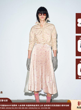 【现货】设计师品牌COEMES  25AW复古小碎花翻领长袖外套 JULY