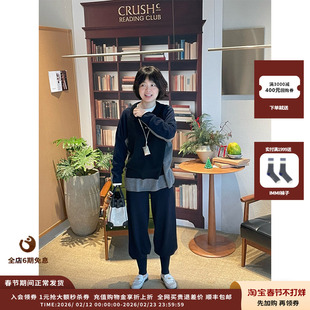 【现货】品牌IMMI25AW羊绒POLO领拼色针织上衣MWEFWKTP1566X