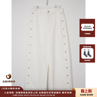 26SS侧开口宽松牛仔裤 JULY Sentence Short 现货 设计师品牌