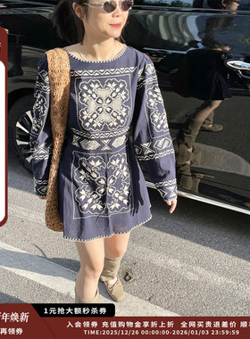 【现货】设计师品牌ANTIK BATIK 25SS法式刺绣花纹纯棉连衣裙JULY