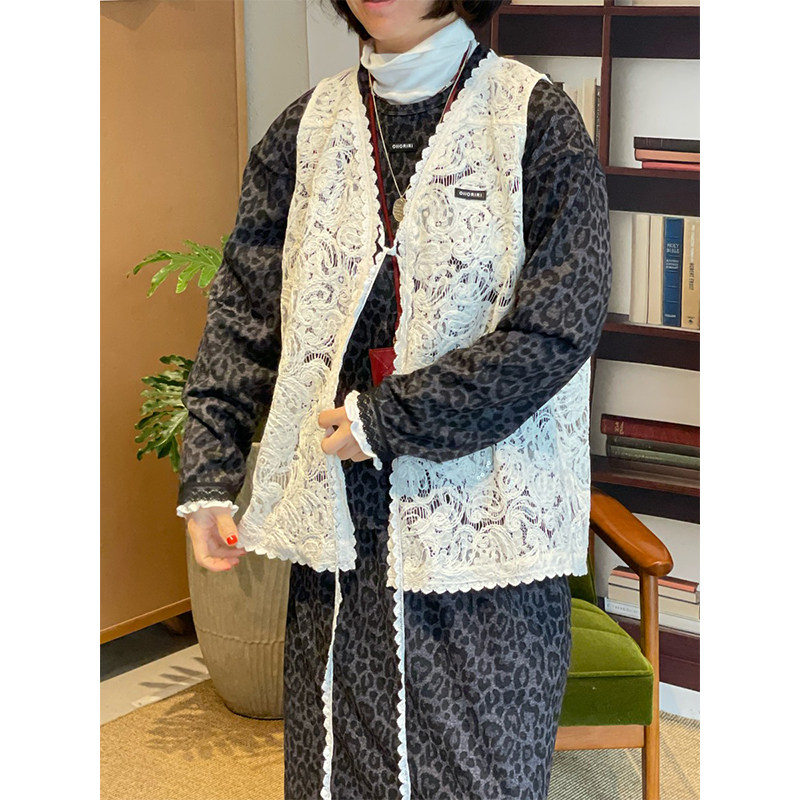 【现货】设计师品牌 OIIORIRI 25AW 蕾丝马甲