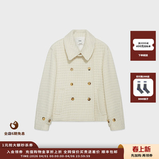 设计师品牌IMMI25AW粗花呢翻领宽松夹克MWEFWWJK1277X 现货