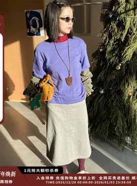 【新品】设计师品牌pushBUTTON 25PS新品徽标印花针织上衣 JULY