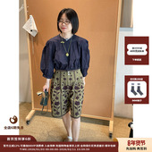 现货 设计师品牌ANTIK BATIK 25SS复古百搭刺绣中裤 JULY