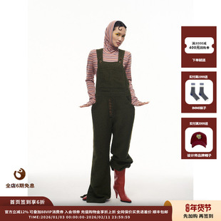 【设计师品牌PEPPERMIER】25SS起球羊毛垂坠背带裤JULY