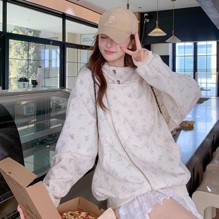 2587P175K248 独家定制双拉链兔兔印花卫衣外套2D009 2025新款 秋装