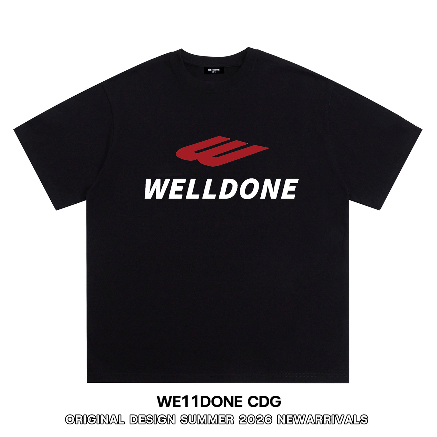 WE11DONECDG男女宽松短袖T恤图片