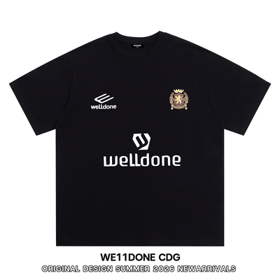 WE11DONECDG宽松纯棉短袖T恤