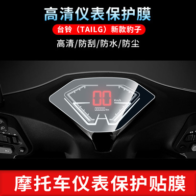 适用于台铃（TAILG）新款豹子仪表屏幕保护膜磨砂防反光膜防爆软钢化膜防刮高清防指纹膜防晒防雨水凝膜