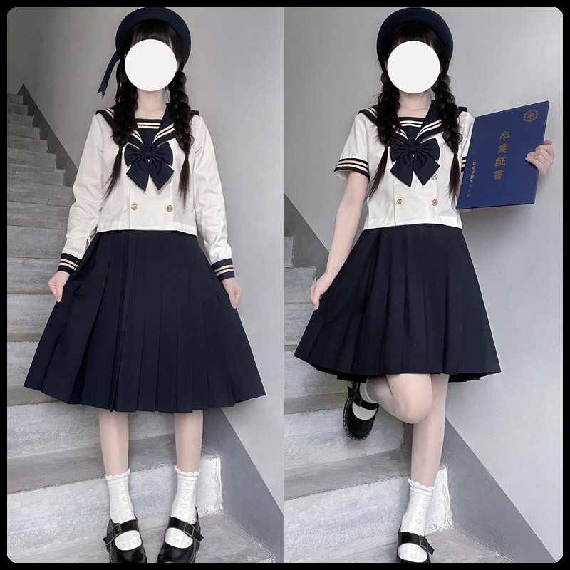 双排扣二本原创jk制服套装正版水手服学院风日系春秋全套