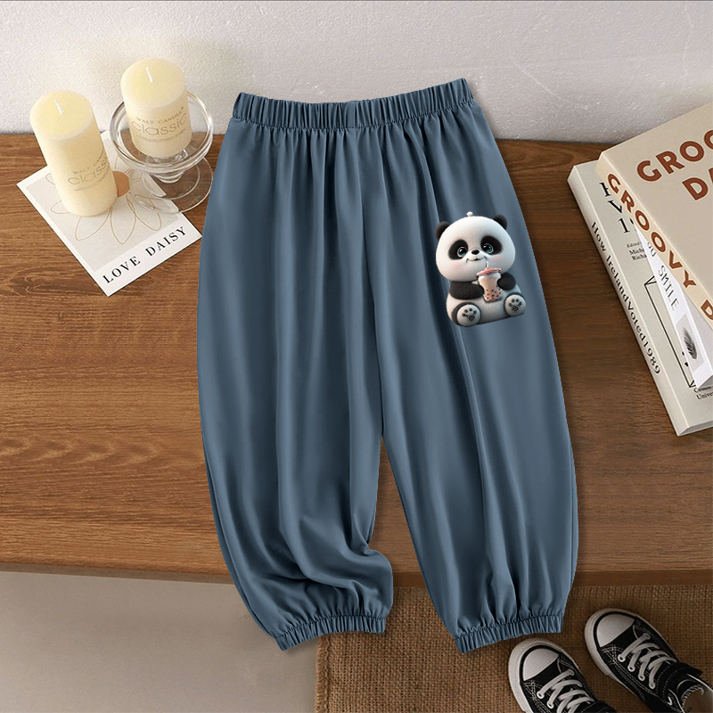 男童百搭裤子夏季薄款防蚊裤2025新款中大童舒适时尚束脚速干裤潮