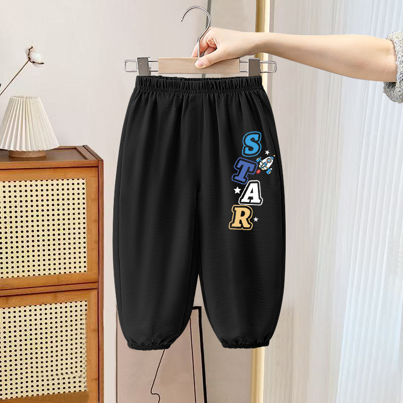 男童夏季防蚊裤2025新款儿童裤子中小童休闲裤小男孩宝宝夏装长裤