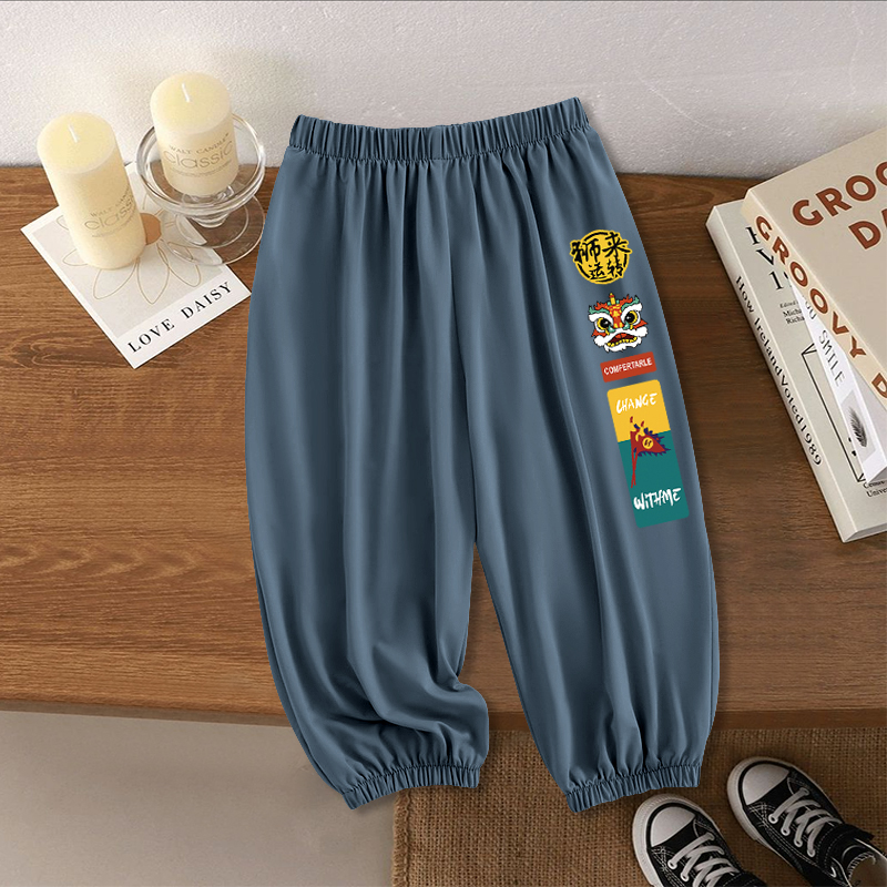 裤子男童束脚2025新款春夏季休闲运动裤夏装薄款时尚宽松百搭长裤