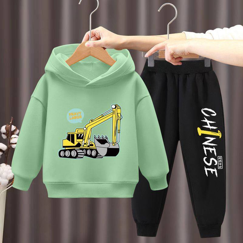 男童春款套装2025新款儿童运动装春秋款中小童帅气男孩衣服两件套