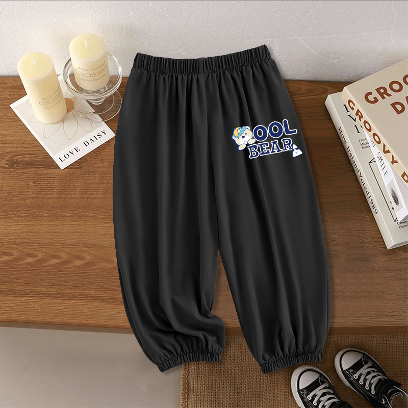 男童裤子束脚裤2025新款夏季薄款儿童速干防蚊裤中大童长裤休闲裤