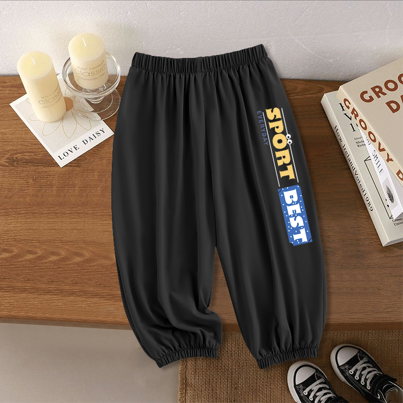 春夏秋季宽松舒适束脚裤男女士休闲凉感防蚊裤薄款透气运动速干裤