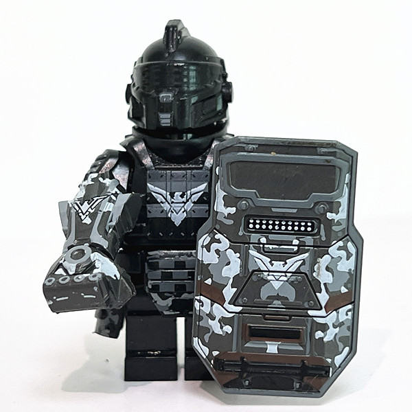 机械拳套地铁逃生黑鹰七级甲套小人仔外骨骼动力机甲和平精英积木