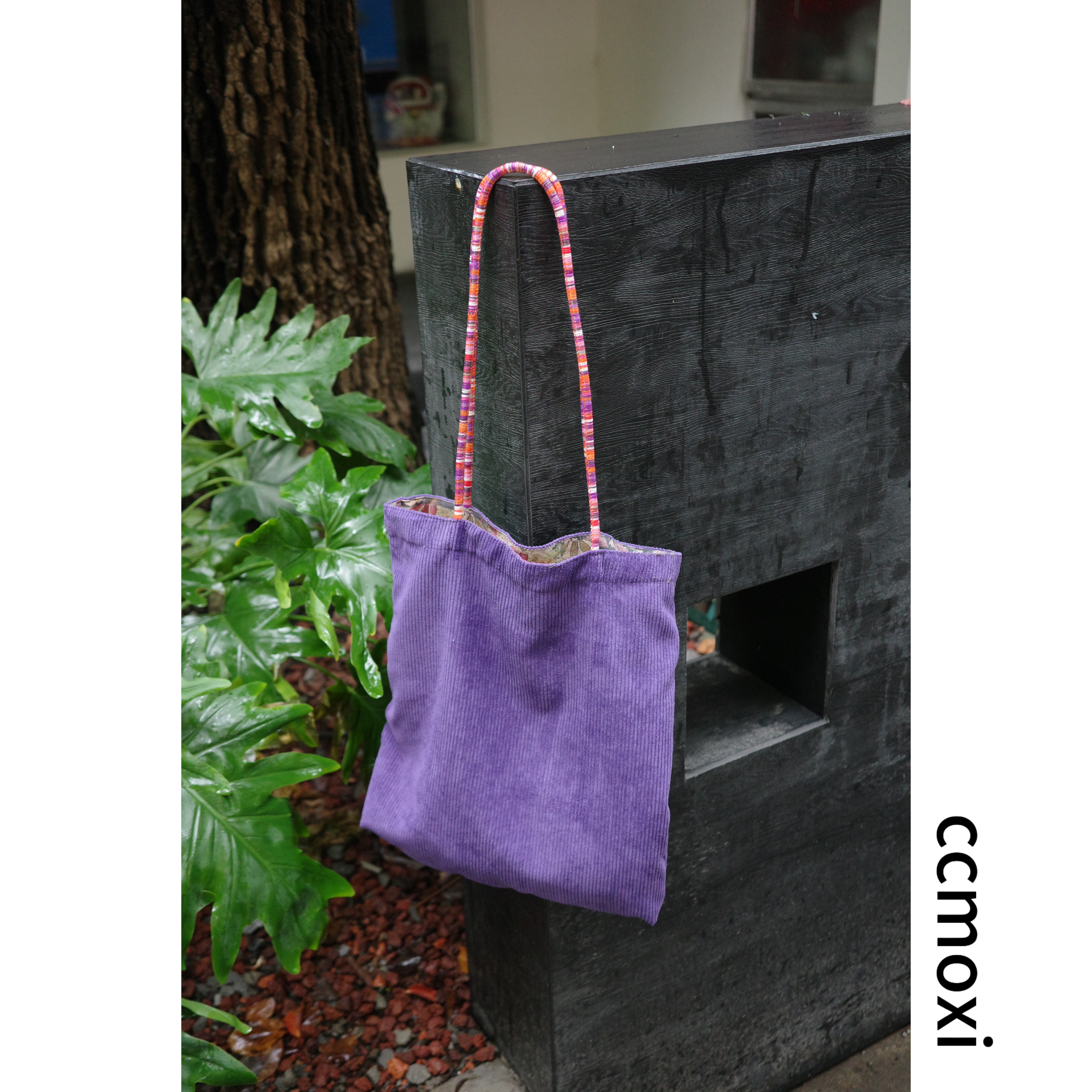 2025秋冬新品ccmoxi原创自制【紫霞绮梦】灯芯绒单肩包双面可背,箱包皮具/热销女包/男包,时尚帆布包,淘宝优惠券,粉丝福利购,淘宝优惠卷