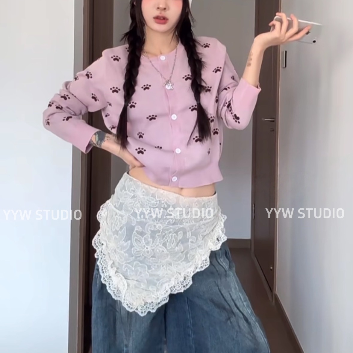 针织衫女毛衣上衣法式外