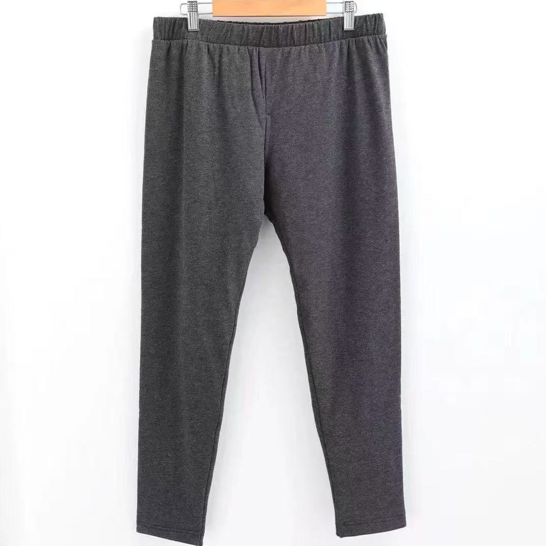 真丝桑蚕丝男士棉裤全松紧高腰大码中老年爸爸装下装纯色丝绵内胆