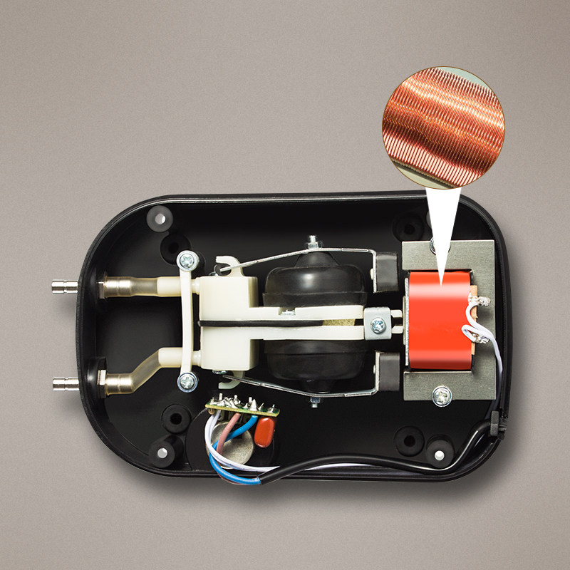 博宇水族箱充氧泵鱼缸增氧机静音小型氧气泵双孔养鱼迷你气石气管