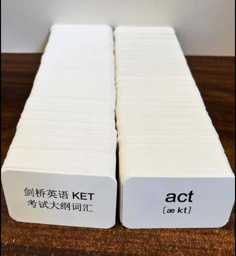 剑桥少儿英语等级考试 KET  PET fce 三级（Flyers）单词词汇卡片