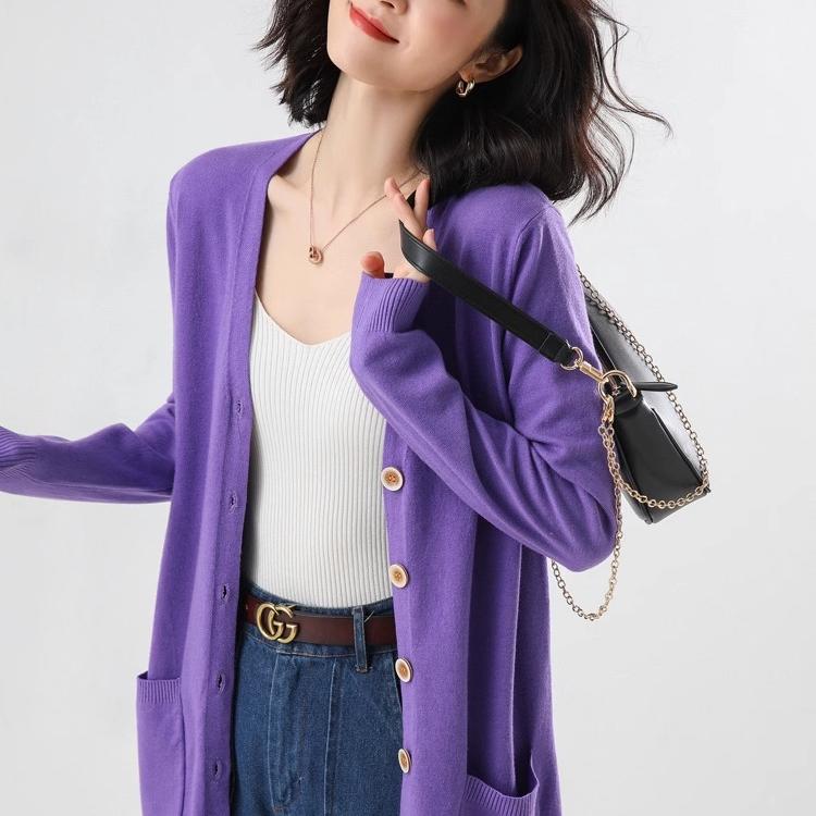 2025春装新款开衫中长款外套