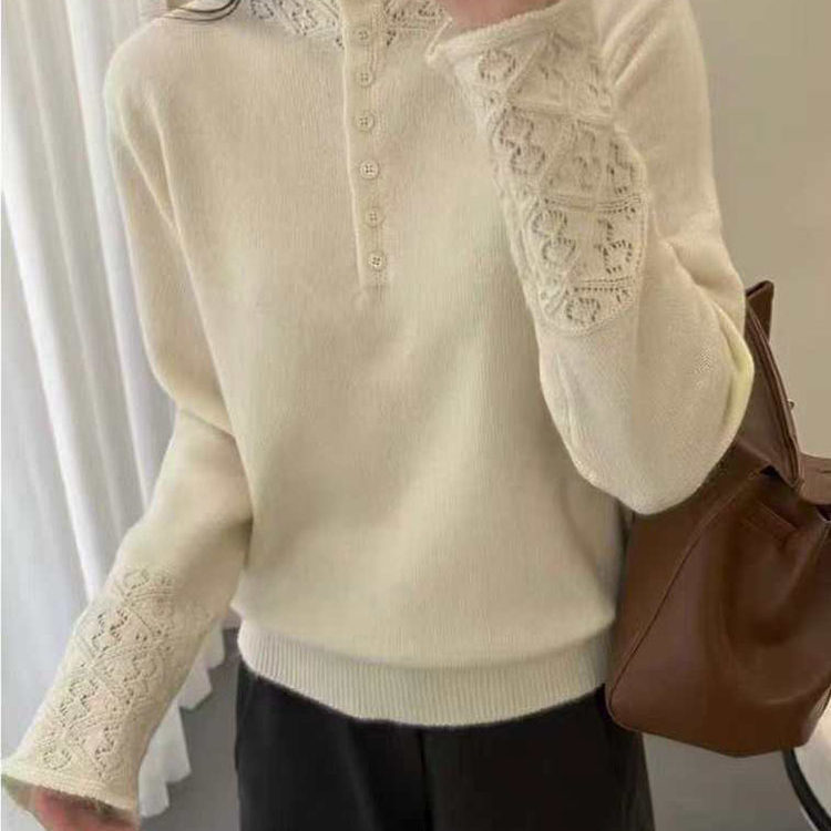 软糯超好看镂空外穿毛衣女