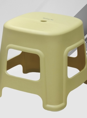 家用加厚塑料凳子27cm茶几矮凳可叠放凳子大人结实板凳防滑洗澡凳