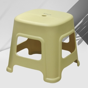 家用加厚塑料凳子27cm茶几矮凳可叠放凳子大人结实板凳防滑洗澡凳