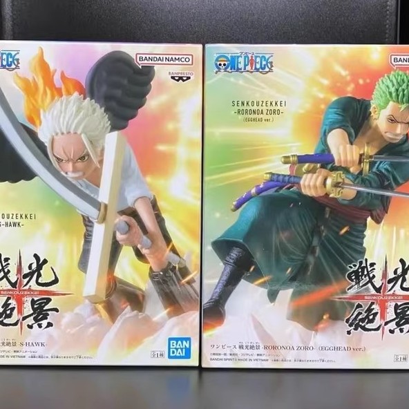 万代海贼王手办炽天使鹰眼VS索隆