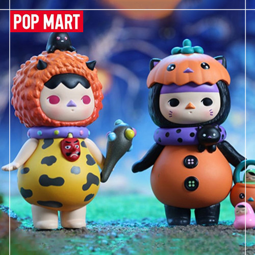 popmart泡泡玛特 PUCKY毕奇精灵怪兽宝宝万圣节盲盒礼物车载摆件