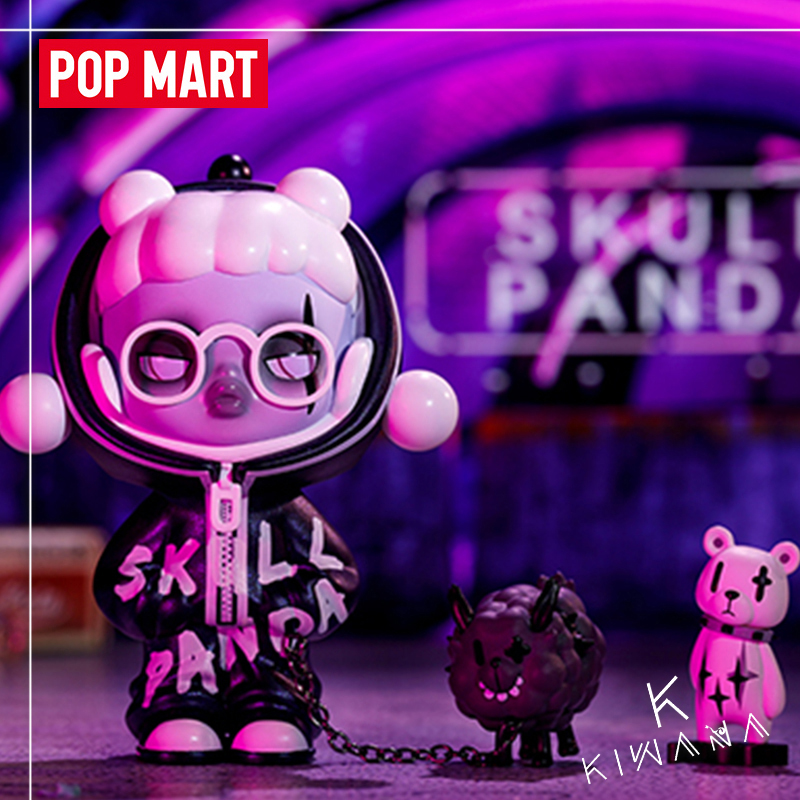 正品泡泡玛特skullpanda熊喵热潮系列盲盒手办娃娃公仔隐藏造型师