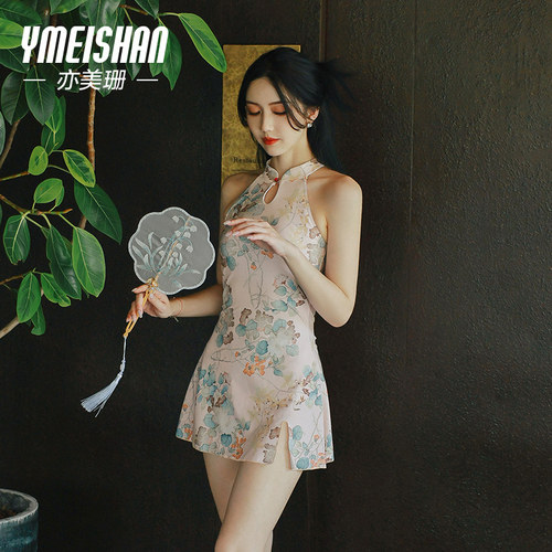 亦美珊新中式国风泳衣女