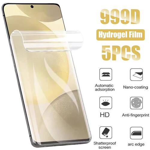 5Pcs Hydrogel Film For Samsung Galaxy S25 S24 S23 S22 Ultra