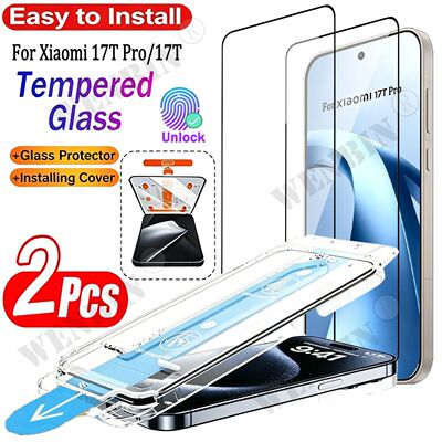 2 PCS Screen Protector For Xiaomi 17T Pro Fingerprint Unlock