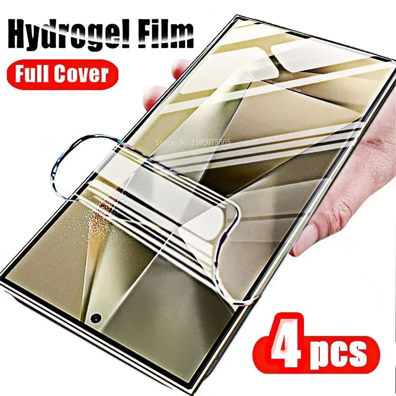 4Pcs Hydrogel Film for Samsung Galaxy S24 S23 S22 S21 S20 Ul
