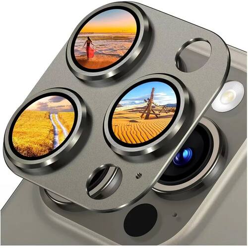 3Pcs Metal Camera Lens Protector Glass For iPhone 15 17 13 1