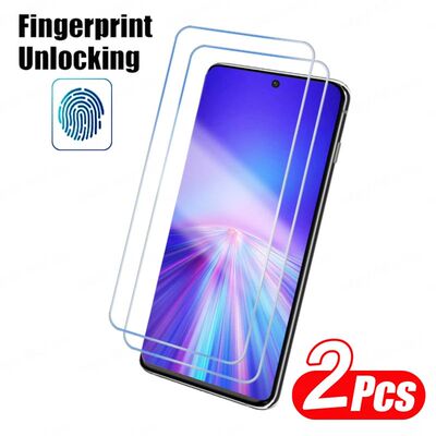 2PCS Fingerprint Unlocking Tempered Glass For Samsung Galaxy